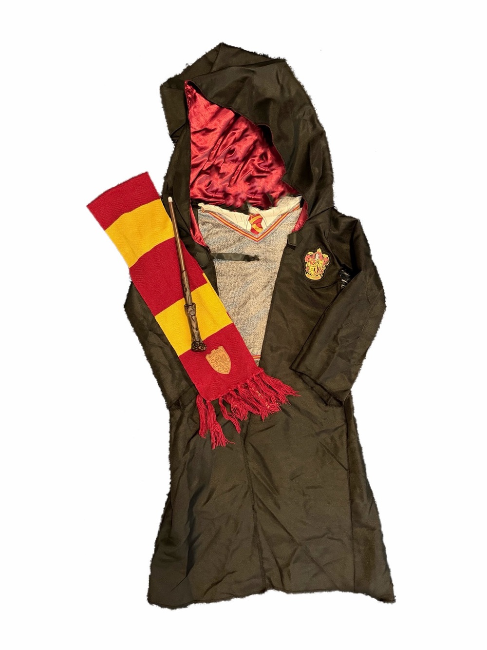Kids Harry Potter Gryffindor Costume – Hogwarts Wizard Robe & Accessories